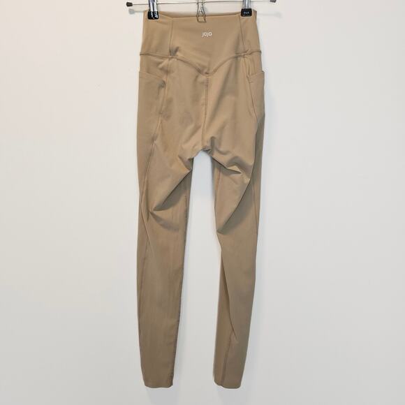 Joja Pocket Spin‎ Workout Leggings Sand Beige 26" Inseam Yog Pants Size Small - Picture 4 of 12